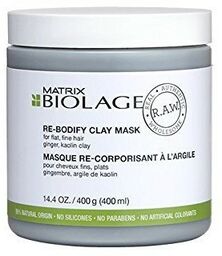 Biolage RAW Re-Bodify Clay Mask, Maska nadająca objętości,