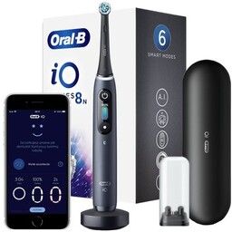 Oral-B Szczoteczka magnetyczna ORAL-B iO 8 Czarny Końcówki