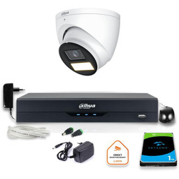 Dahua Zestaw monitoringu 4w1 Kamera zewnętrzna FullHD