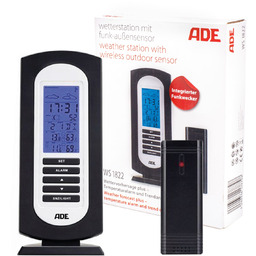 ADE WS1822 Stacja pogody z budzikiem i kalendarzem,