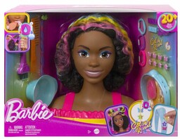 Mattel Barbie Głowa do stylizacji Neonowa Tęcza Kręcone