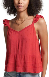Bluzka damska SuperDry Vintage Broderie z baskinką -M