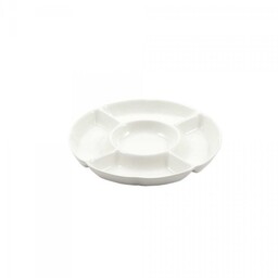 La Porcellana Bianca Okrągła Taca Do Przekąsek 25.5
