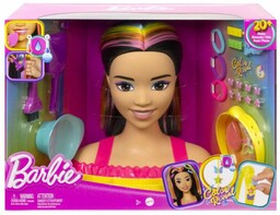 Mattel Barbie Głowa do stylizacji Neonowa Tęcza Czarne