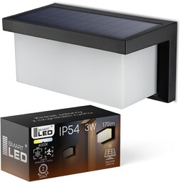 Lampa Solarna Ogrodowa Led Kinkiet Elewacyjny Czujnik Zmierzchu