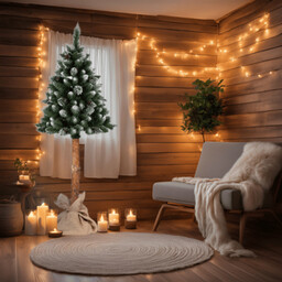 Choinka sztuczna Aspen na pniu 180 cm