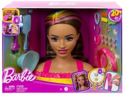 Mattel Barbie Głowa do stylizacji Neonowa Tęcza Brązowe