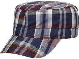 Czapka Army Classic Cotton Check by Lipodo, niebieski,