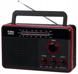 Radioodtwarzacz Jowita Usb Czarna Radio sieciowo-bateryjne Am, Fm