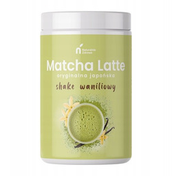 Naturalnie Zdrowe Matcha Japońska Latte Shake Waniliowy 390