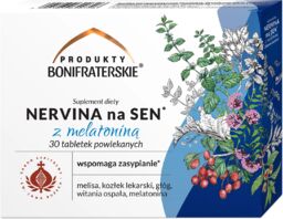 Produkty Bonifraterskie Nervina na sen z melatoniną, 30