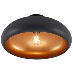 Lindby - Gerwina Lampa Sufitowa Black/Gold