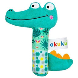 Akuku A0644 GRZECHOTKA PISZCZEK KROKODYL PLUSZ