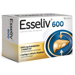 ESSELIV 600, Fosfolipidy essentiale, 50kaps.