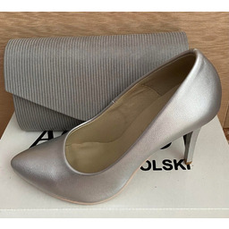 Buty Szplilki AGA BUT Kolor Srebrny Mat roz.