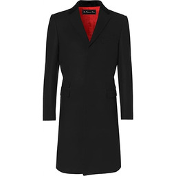 THE PLATINUM TAILOR PŁASZCZ WEŁNIANY CZARNY 46 JQA