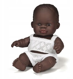 Miniland: lalka dziewczynka Afrykanka 21cm