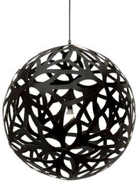 David Trubridge - Floral Lampa Wisząca Ø100 Czarna