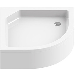 New Trendy Artus brodzik półokrągły na stelażu 90x90x21