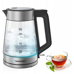 Blaupunkt Klasyczny Czajnik Elektryczny Szklany do Każdej Kuchni