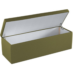 Skrzynia tapicerowana, oliwkowa zieleń, 90 x 40 x