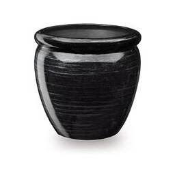 Donica ceramiczna Muza 30,5 cm czarnosrebrny