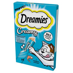 DREAMIES Przysmak dla kota Creamy Łosoś (4 x