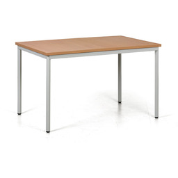 Stół jadalniany TRIVIA, 120x80 cm, szara podstawa, buk