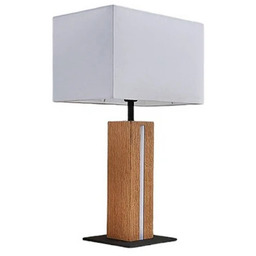 Lindby - Garry Square Lampa Stołowa White/Wood