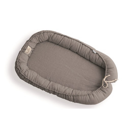 Babymatex Gniazdko niemowlęce Prestige linen plain 55x80 ciemne