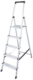 Aluminiowa drabina domowa KRAUSE Solidy 5-stopniowa