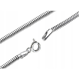SREBRNY ŁAŃCUSZEK ŻMIJKA 60cm. SREBRO Pr.925!
