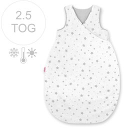 Śpiworek niemowlęcy całoroczny ocieplany 75 cm- mini gwiazdki