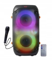 Głośnik przenośny Forever 25W czarny Karaoke GSM187091