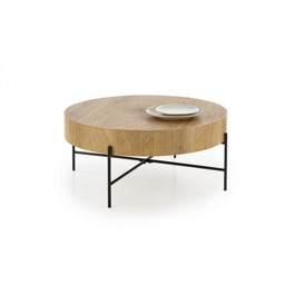 BROOKLYN ława dąb naturalny/czarny (1p=1szt)