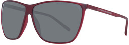 Okulary PORSCHE DESIGN P8612-61D. Okulary przeciwsłoneczne, Kolor czerwony.