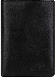 Męski portfel skórzany czarny