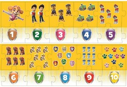 Trefl Puzzle edukacyjne Liczby Paw Patrol , 20elementów