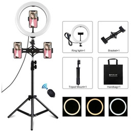 PULUZ Lampa pierścieniowa / statyw LED 26cm 3x