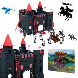 Duży Zabawkowy Zamek Królweski Forteca Twierdza Żołnierzyki Rycerze