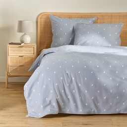 Pościel bawełniana z lamówką Leveriso 160x200 cm