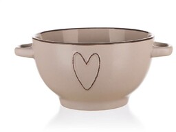 Banquet Miska ceramiczna HEART 660 ml, beżowy