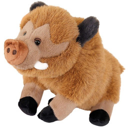 Dzik pluszowy brązowy 25cm