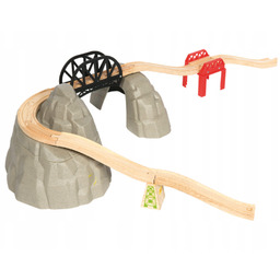 Górski zestaw torów do kolejki drewnianej, BJT139-Bigjigs Rail