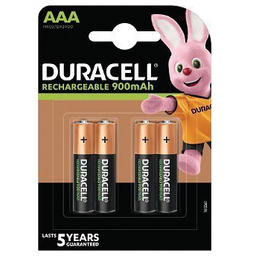 Duracell Akumulatory AAA/HR3 900mAh blister 4 sztuki