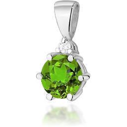 Złota zawieszka / wisiorek Oliwin 0,60ct białe złoto