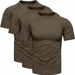 3-pak męski t-shirt khaki Recea