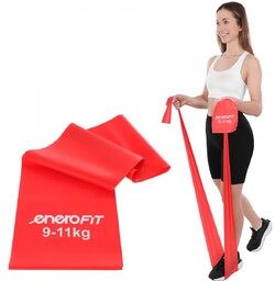 TAŚMA TRENINGOWA DO ĆWICZEŃ PILATES 2000x150x0,30MM 9-11KG CZERWONA
