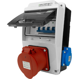 Rozdzielnica budowlana XS-S 32A 2x230V erbetka IP44 zabezpieczenie