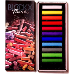 Blockx pastelowe kredy artystyczne, zestaw 12 wspaniałych odcieni